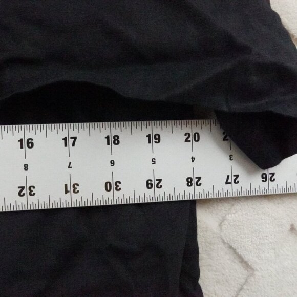 J.jill Pure Jill Layered Midi Dress Womens Petite Medium Black - Picture 6 of 10